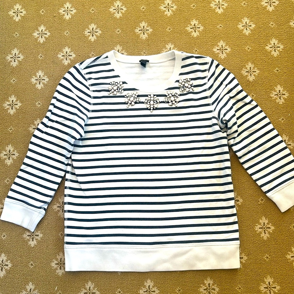 Jcrew embellished sweatshirt